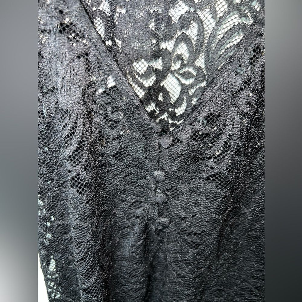 Free People x Revolve Adored Maxi Black Lace Dress - Picture 6 of 11